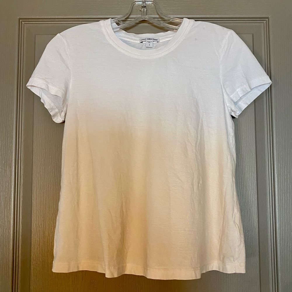 James Perse ombré white tee